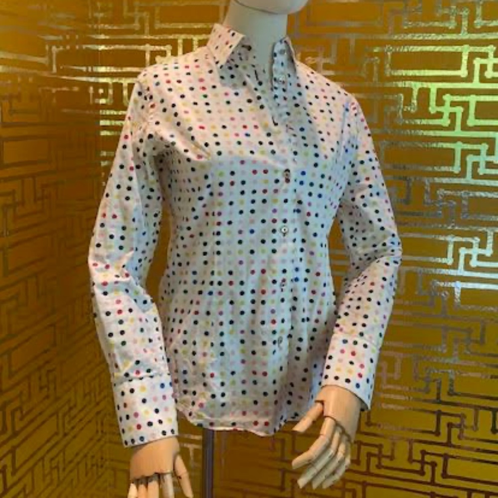 Cotton Doux (Paris) Novelty Print Button-down Shirt